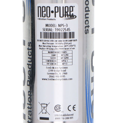 Neo-Pure NP5-3 UV Disinfection System - 3 GPM