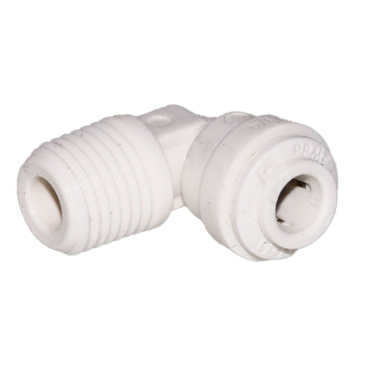 John Guest Fixed Elbow Polypropylene - 3/8 x 1/4 NPTF