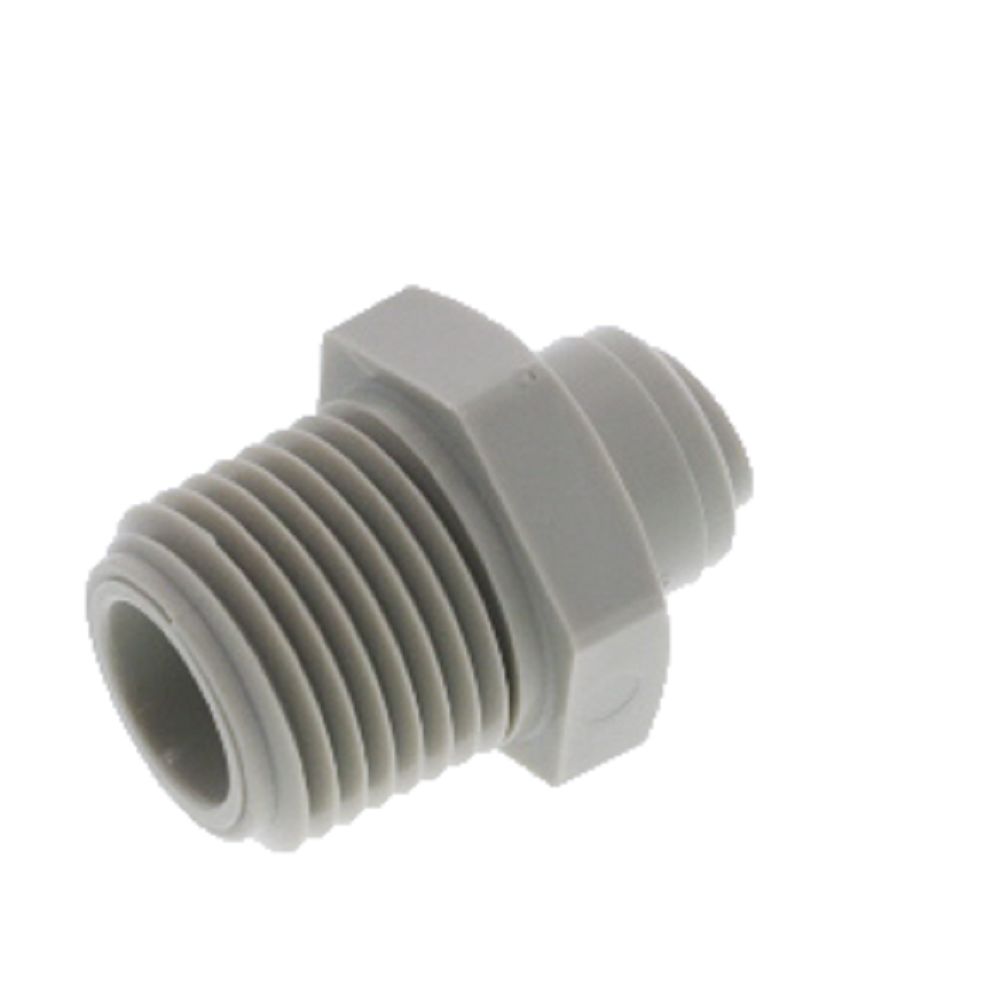 DMfit Straight BSPT Male - 1/4" Push-in x 1/2" BSPT