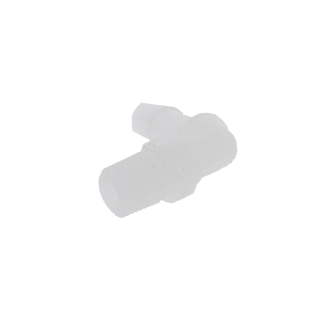 FitQuik PVDF [Kynar] Thread to Tube Elbow Fitting - 1/8 NPT to 1/4 ID Barb
