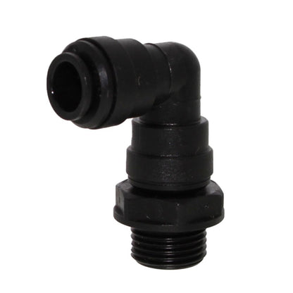 John Guest 6mm x 1/8" [BSPT] Acetal Swivel Male Elbow - Black