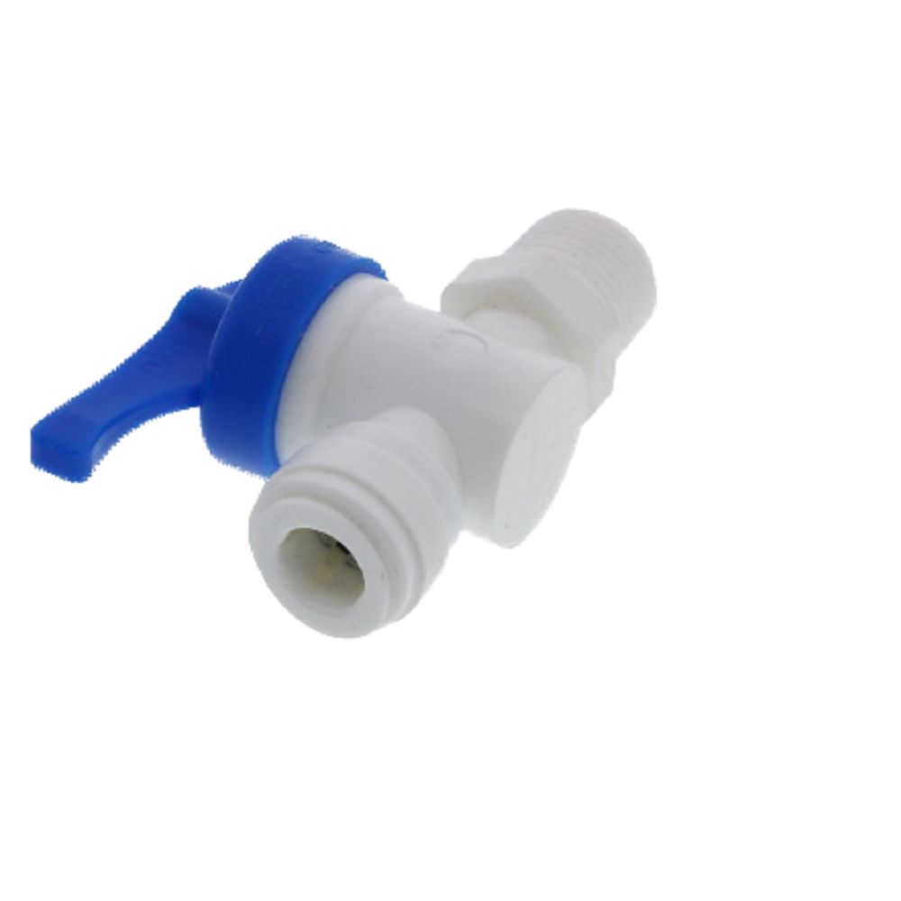 DMfit Hand Valve Male Connector - 3/8" Push-in x 3/8'NPTF