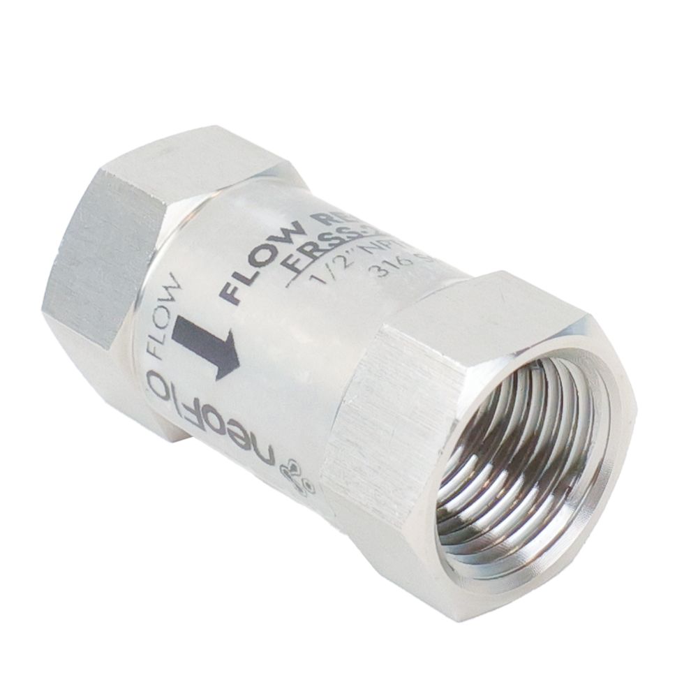 Neo-Pure Stainless Steel Flow Control 2 gpm 316SS 1/2 FPT