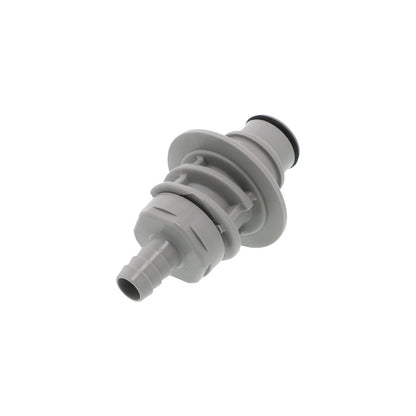 HFCD42612 Valved Panel Mount Hose Barb Coupling Insert 3/8 ID Barb