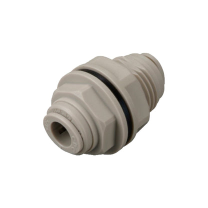 NeoFit - Acetal Gray Bulkhead Connector 8mm [5/16"] tube