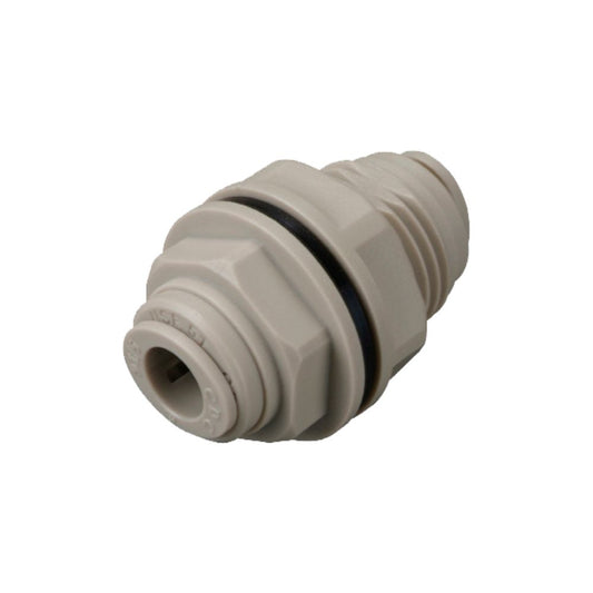 NeoFit - Acetal Gray Bulkhead Connector 8mm [5/16"] tube