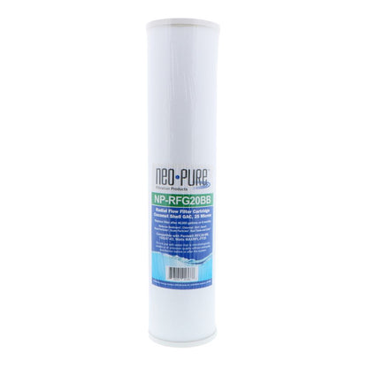 Neo-Pure NP-RFG20BB 20" BB Radial Flow GAC Carbon Filter 25 micron
