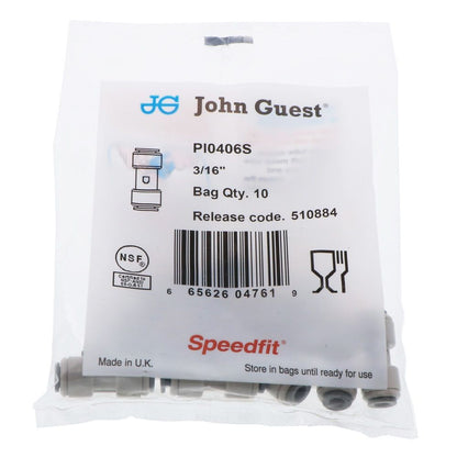 John Guest Union Connector - 3/16