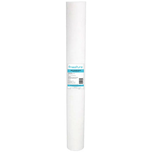 Neo-Pure MB-25200-05-S 2-1/2" x 20" Polypropylene Sediment Depth Filter 5 Mic with Spring End Cap