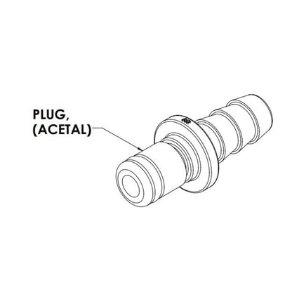 LinkTech 20AC Series In-Line Plug, NV, 1/4" HB