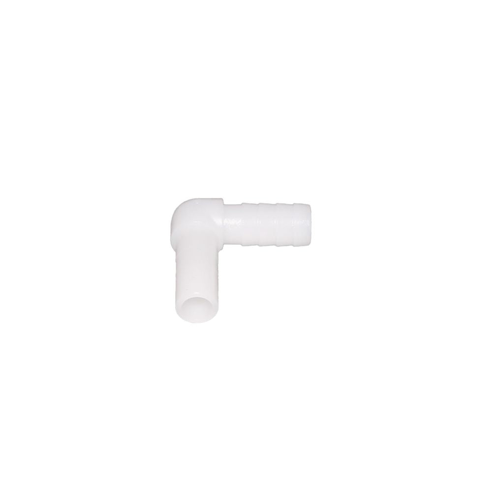 NeoFit - Acetal Natural White Stem Barb Elbow Connector 8mm [5/16"] stem x 1/4"barb