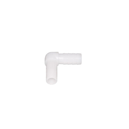 NeoFit - Acetal White Stem Barb Elbow Connector 3/8"stem x 1/4" barb
