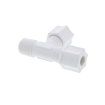 JACO 75-6-6-P-O Polypropylene Male Run Tee 3/8 OD Tube x 3/8 MPT