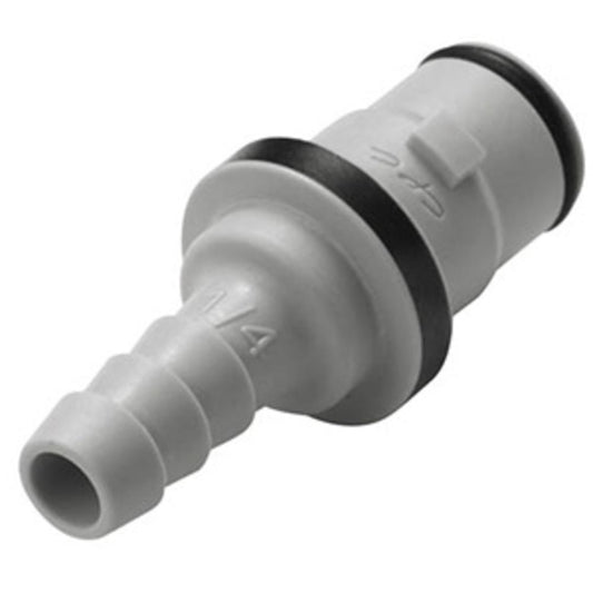 NS2D220412 Valved In-Line Hose Barb Coupling Insert 1/4 ID Barb