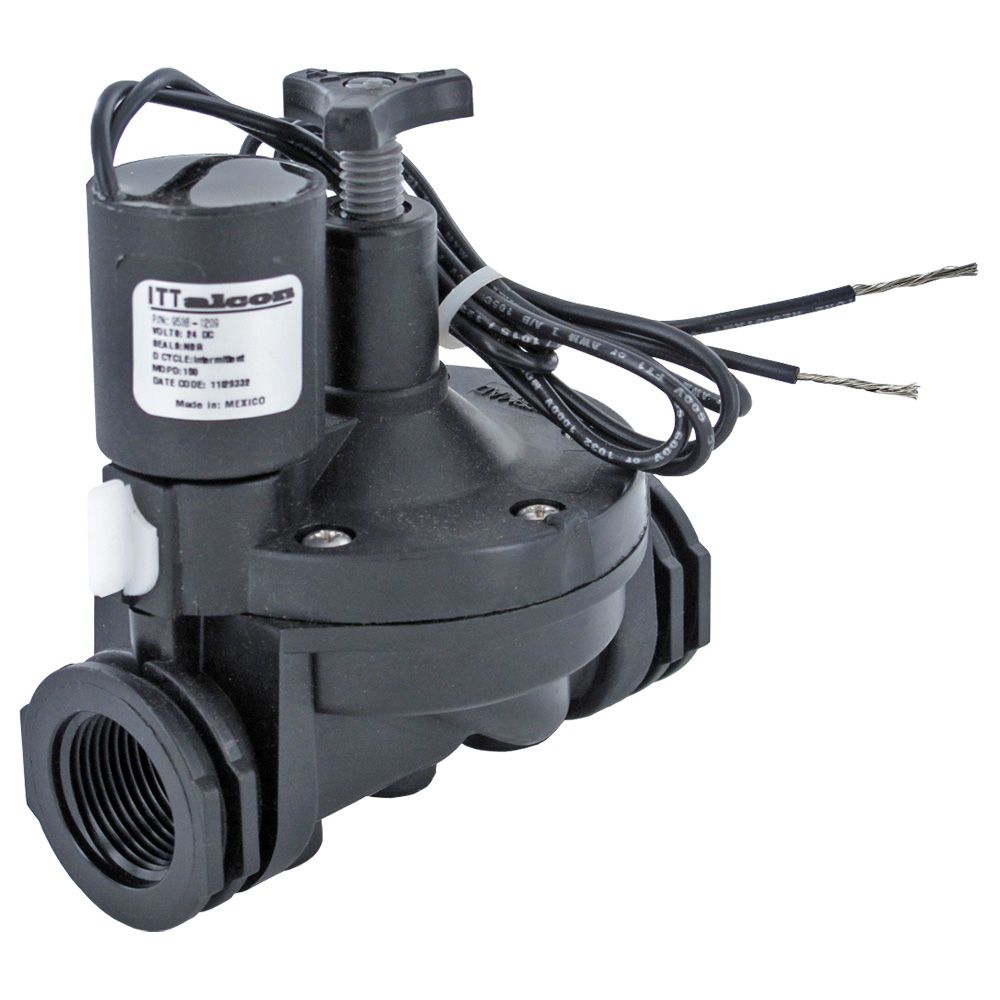 Alcon 953B-1209 N.C. Solenoid Valve with Flow Control 3/4 FPT 24VDC