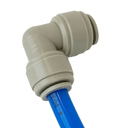 NeoFit - Acetal Gray Union Elbow 8mm[5/16"] tube x 8mm[5/16"] tube