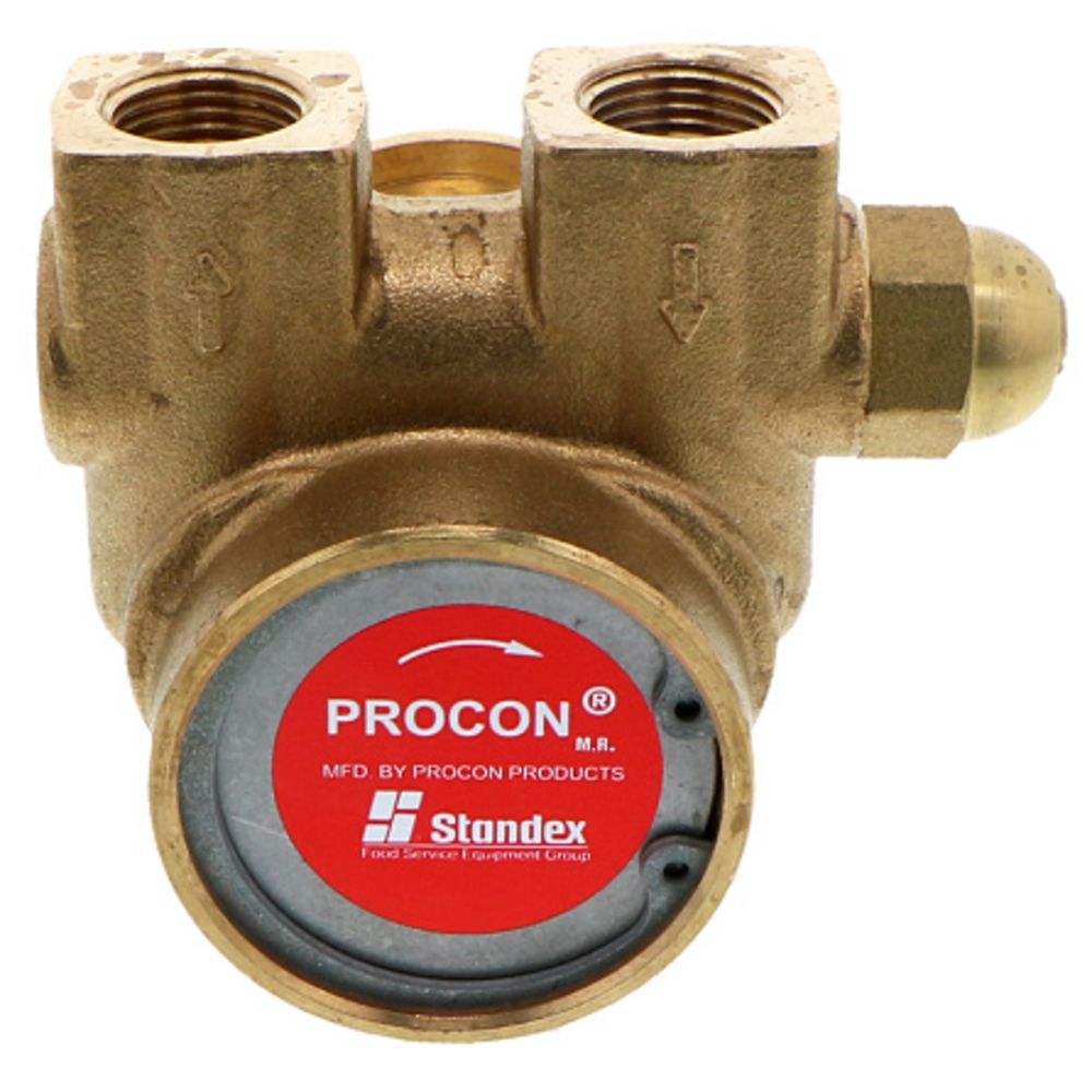 Procon Pump NSF Brass 60 GPH 3/8" NPT - 130 psi PRV w/ .188" Double Flat Drive [Clamp-on]