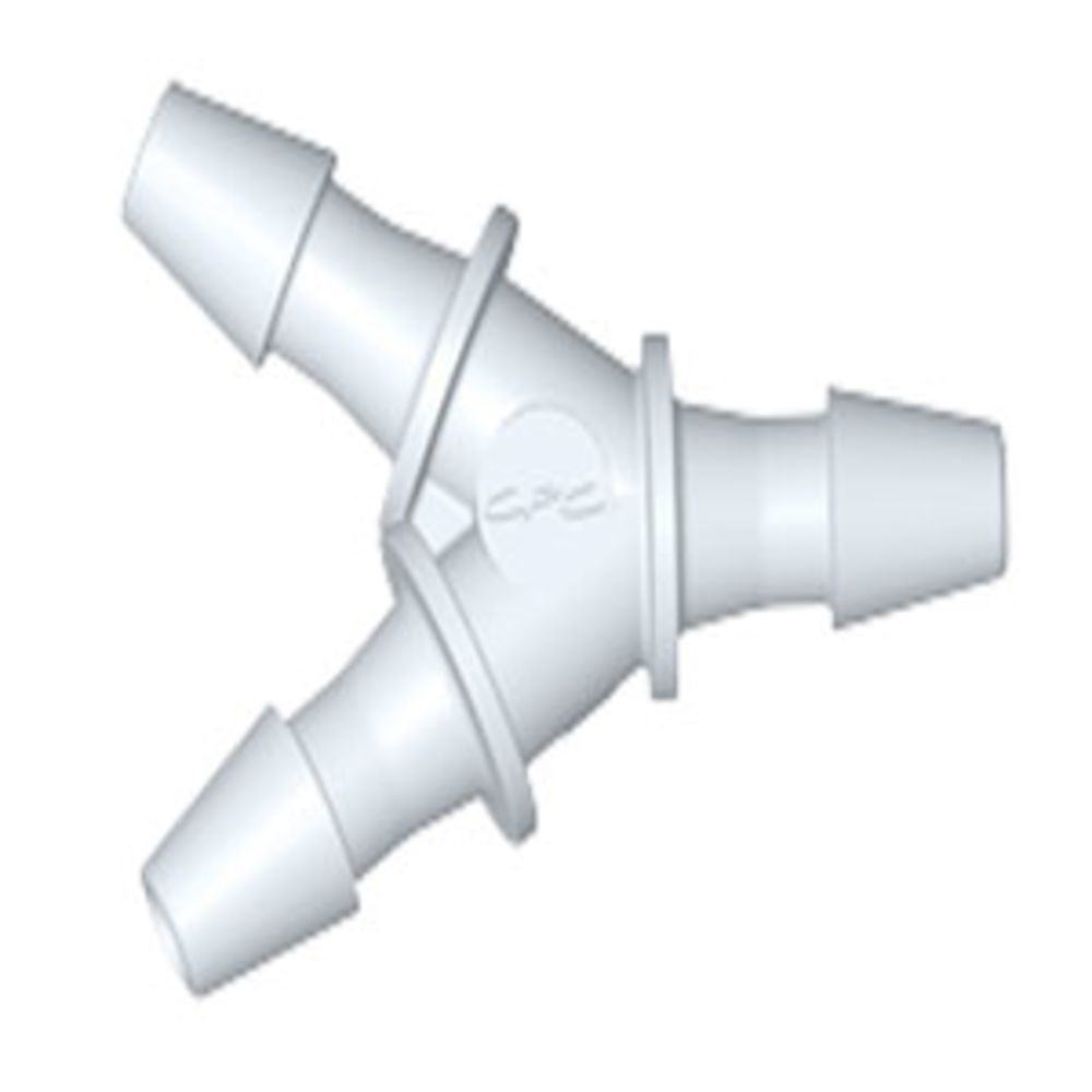 HY270 Y Fitting Natural PVDF 1/16 HB x 1/16 HB x 1/16 HB