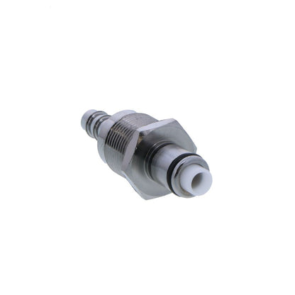 LCD42004 Valved Panel Mount Hose Barb Coupling Insert 1/4 ID Barb