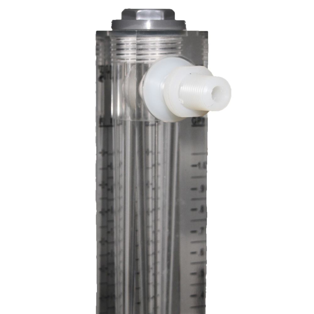 Neo-Pure Adjustable Panel Mount Flowmeter 0.1-1GPM 1/4" MNPT