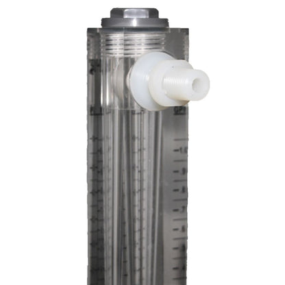 Neo-Pure Adjustable Panel Mount Flowmeter 0.1-1GPM 1/4" MNPT