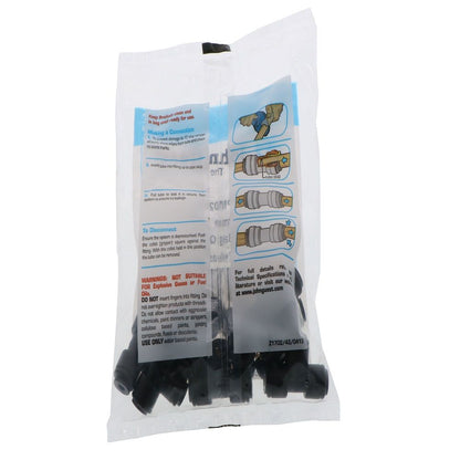 John Guest Union Tee BLACK ACETAL - 4mm