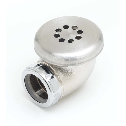 T&S Brass 011356-45 Overflow Head Assembly, Chrome Plated Brass Body & SS Strainer