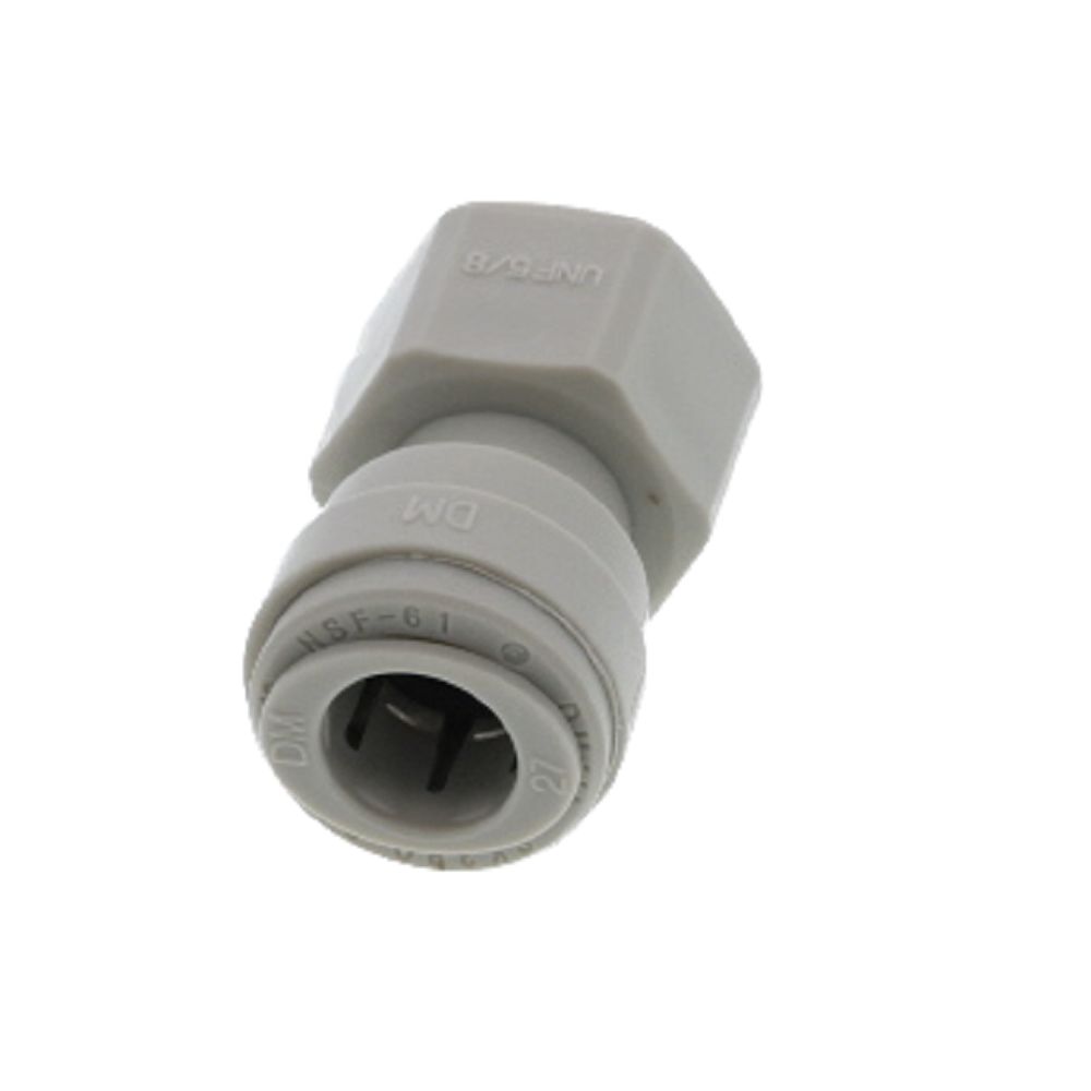 DMfit Female Flare Adapter - 3/8 Push-in x 5/8-18 UNF- V Type