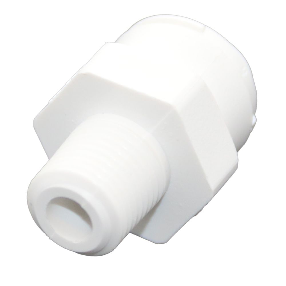NeoFit - Polypropylene Natural White Male Connector- 1/4"tube OD x 1/8"NPTF