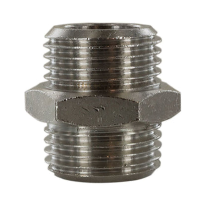 Parker Legris Nickel Plate Brass 1/2" BSPP x 1/2" BSPP