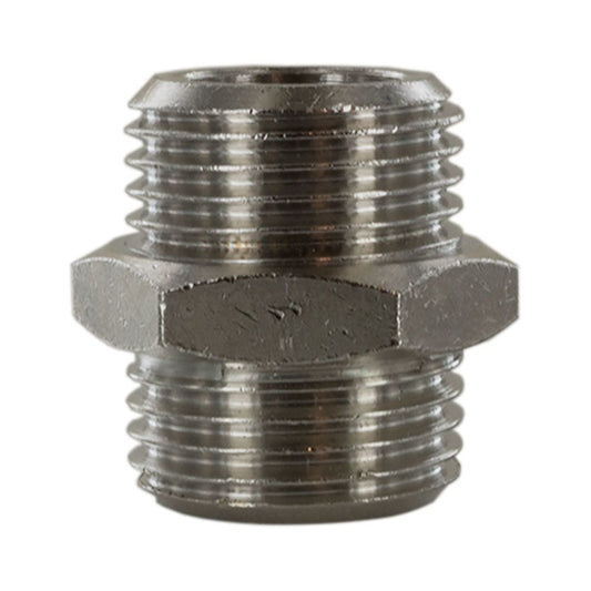 Parker Legris Nickel Plate Brass 1/2" BSPP x 1/2" BSPP