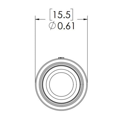LinkTech 50AC InLine Plug, NV, 3/8" HB