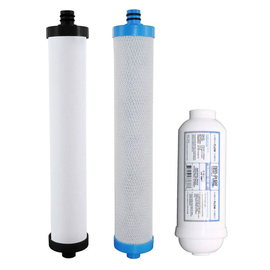 Microline CTA-14D RO System Replacement Prefilter and Postfilter Kit