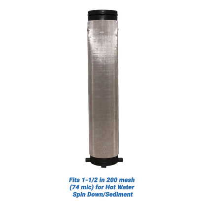Rusco/Vu-Flow Hot Water Filter Screens for Spin-Down/Sediment Filters - Fits 3/4 in 60 mesh [254 mic] for Hot Water Spin Down/Sediment