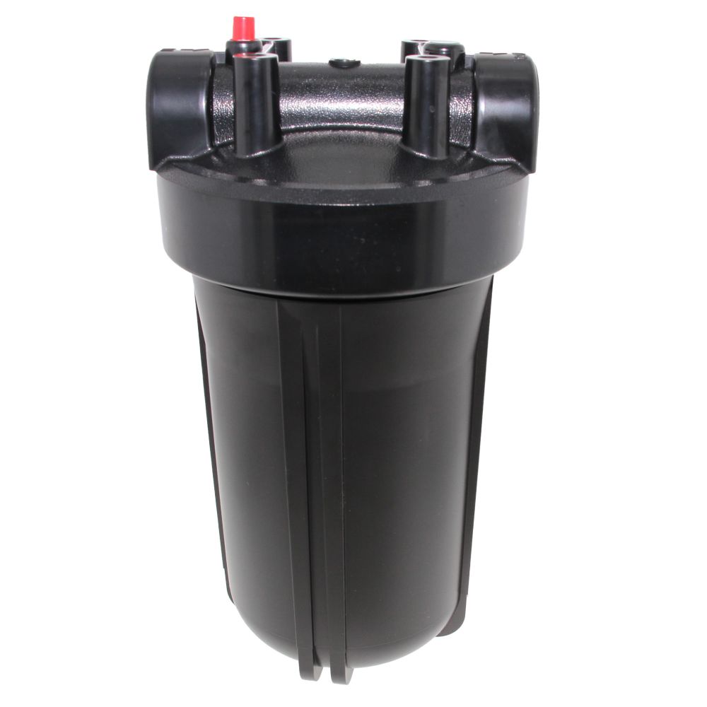 10" Neo-Pure Big Flow Filter Housing Black Cap/Black Sump with Pressure Relief 3/4"