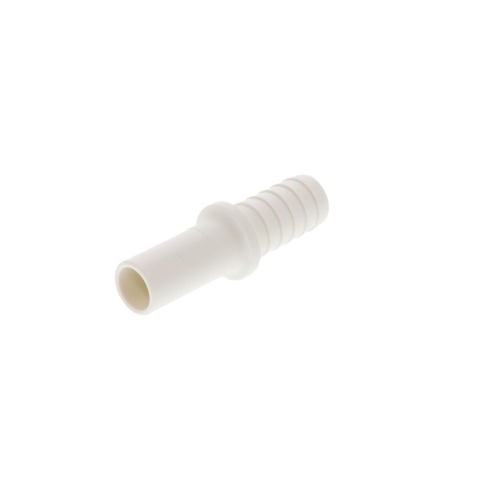 John Guest Stem Polypro Tube to Hose Stem Connector - 1/2 OD Stem x 1/2 ID Barb