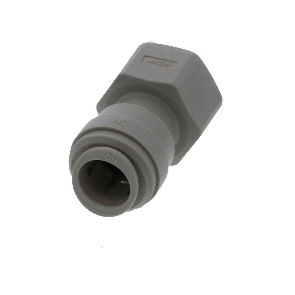 DMfit Female BSPP Connector Flat Type - 1/2" Push-in x 1/2" BSP[P]