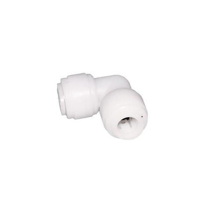 NeoFit - Acetal White Union Elbow 1/2" tube x 8mm [5/16"] tube