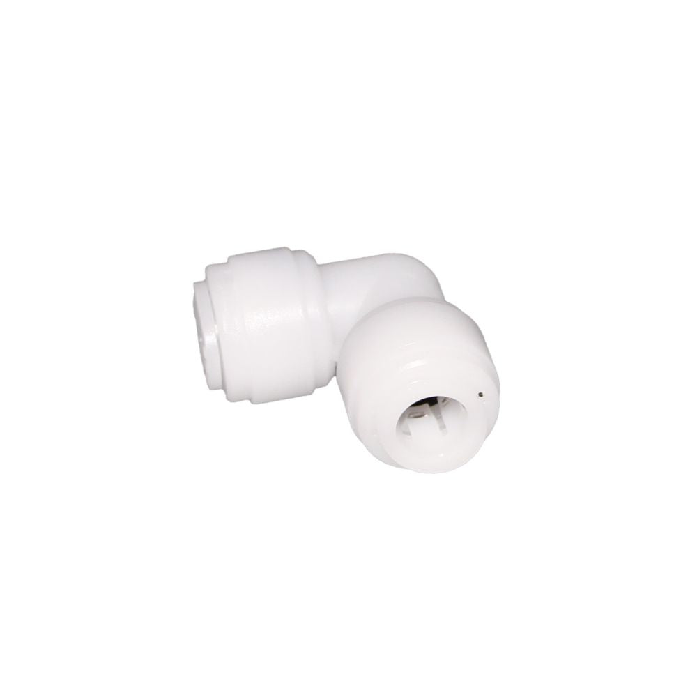 NeoFit - Acetal White Union Elbow 8mm [5/16"] tube x 1/4" tube