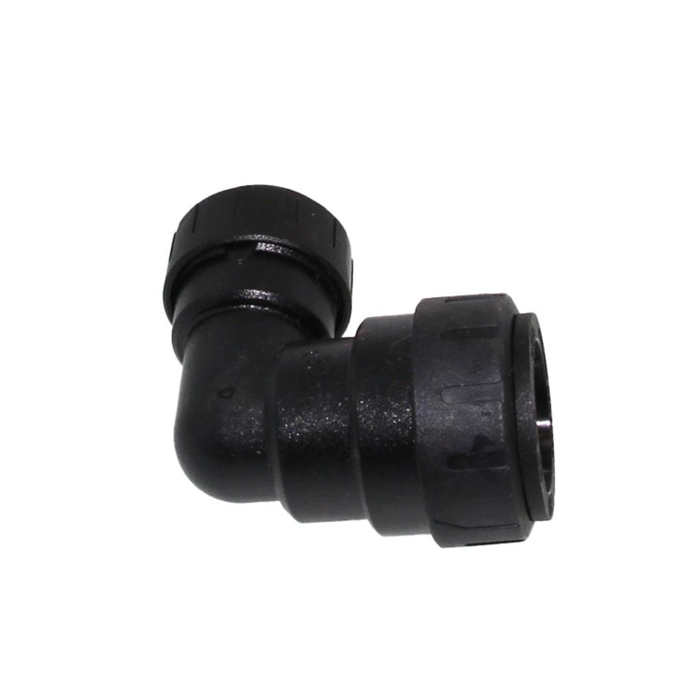 John Guest ProLock Black Union Elbow - 3/8 CTS