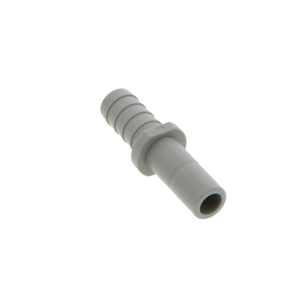 DMfit Stem Barb Straight Connector - 3/8" OD Stem x 3/8" ID Barb