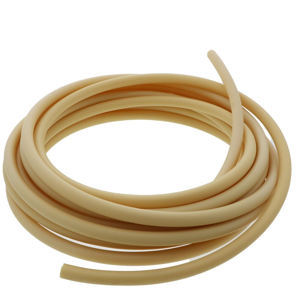 Thermoplastic Rubber Tubing 73A Food Grade Natural [manila] - 3/16 id x 5/16 od