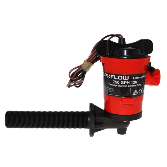 Johnson Pump - Cartridge Aerator Pump 750 GPH 12V - 90°
