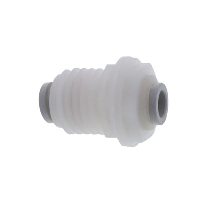 Kynar PVDF Bulkhead Union - 3/8 x 3/8