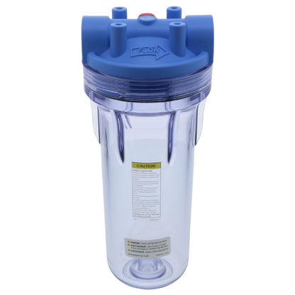 Pentek 150558 10" 3G Standard Filter Housing Blue/Clear MB w/ PR - 3/4" FPT