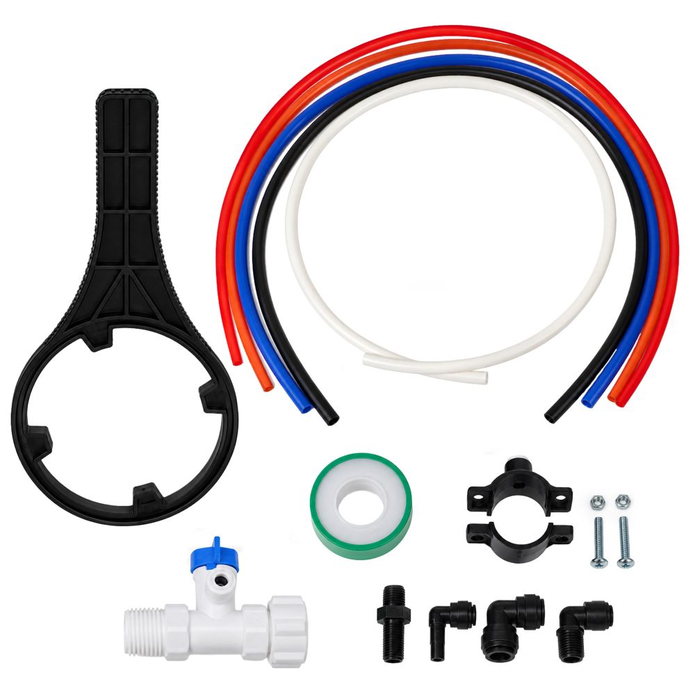 neoPure 4 Stage 75gpd RO System w/ .5µ CTOX, Perm Pump, Tank, Sani Kit, AG Faucet CH