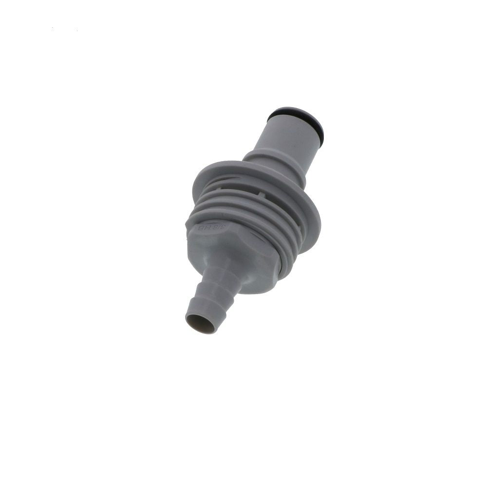 NS6D42006 Valved Panel Mount Hose Barb Coupling Insert 3/8 ID Barb
