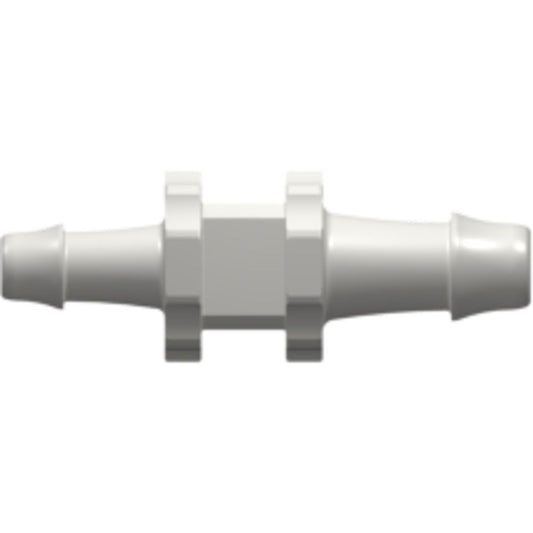 LinkTech Straight Through Reduction Tube Fitting with 500 Series Barbs, 3/16" [4.8 mm] ID