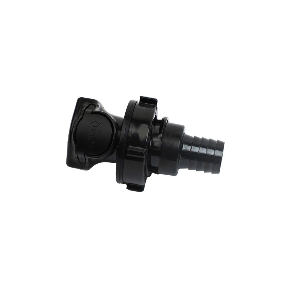 HFCD161057 Valved Panel Mount Hose Barb Coupling Body  5/8 ID Barb
