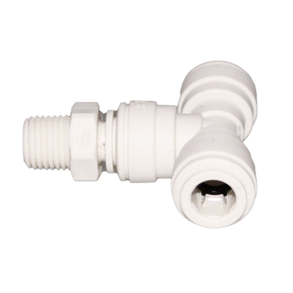 John Guest Swivel Branch Tee Polypro - 3/8 x 1/4 NPTF